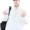  Potret Byeon Woo Seok di Bandara Menuju Indonesia
