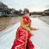 Ghea Indrawari Jadi Gadis Dayak