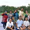 Potret cantik Wulan Guritno mabar tenis
