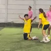 Denny Caknan Mini Soccer Bella Bonita Selebrasi Lepas Celana