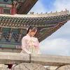 Fuji kenakan Hanbok dan liburan di Korea Selatan