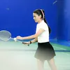 Indah Permatasari dan Susan Sameh Ikut Lomba Badminton Rayakan HUT RI