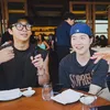 Potret member BTS liburan 