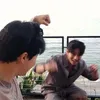 Potret member BTS liburan 