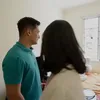 Potret kantor Vanessa Angel yang sederhana.