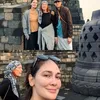 Potret Maxime Bouttier, Luna Maya dan ibu jalan-jalan di Borobudur
