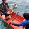 Indah Permatasari tampil sederhana