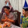 Indah Permatasari tampil sederhana