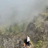 Ririn Ekawati Naik Gunung Batur Bali 