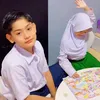 King Faaz SMP Anak Fairuz Masuk Sekolah