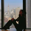 Kirana Larasati liburan ke Shanghai