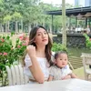 Anissa Aziza OOTD senada bareng anak