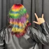 Mita The Virgin rambut baru warna pelangi