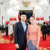 Nagita Slavina pakai kebaya Peach