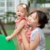 Potret Gemas Nala Kania momong sang adik.