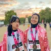Potret Namira Adjani London Marathon 2022