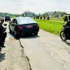 jokowi ke lampung, berita jokowi ke lampung, jokowi lewat jalan rusak