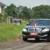 jokowi ke lampung, berita jokowi ke lampung, jokowi lewat jalan rusak