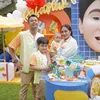 Raffi Ahmad bareng Rafathar dan Rayyanza