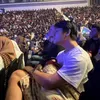 Rizky Bllar Momong Anak Lesti manggung