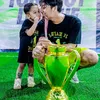 Rizky Billar menang soccer mini