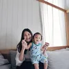 Sabai Morscheck momong anak/