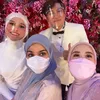 shireen sungkar di tasyakuran pernikahan lesti-billar
