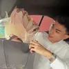 Potret sosok asli kekasih Hanum Mega 