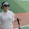 Syahrini Latihan Tenis