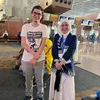 Tissa Biani berangkat umrah