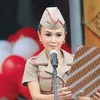 Yuni Shara Jadi Pembina Upacara di PAUD