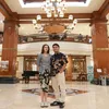Aaliyah serasi pakai Batik dengan Thariq