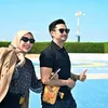Angga Wijaya Istri Liburan Helikopter