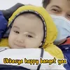 baby Ukkasya anak Zaskia Sungkar main salju