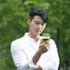behind the scene syuting iklan Hyun Bin