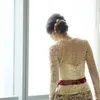 Sarah Menzel di nikahan Atta Aurel