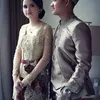 Sarah Menzel di nikahan Atta Aurel