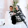 Detail Gaun Resepsi Adiba Khanza