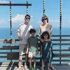 Potret Fachri Albar, Renata Kusmanto dan Kedua Anaknya