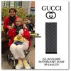 Scarf yang dikenakan Lesti saat babymoon ke Turki ini adalah produk dari Gucci, yang ditaksir memiliki harga Rp 5,8 jutaan.