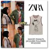 Walau terlihat sederhana, vest bergambar Snoopy ini adalah produk dari Zara yang dibanderol 600 ribuan rupiah.