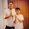 Potret hangat Melanie Putria dengan calon keluarganya.