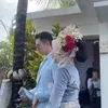 Penampilan Venna Melinda di acara akad nikah