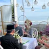 Penampilan Venna Melinda di acara akad nikah