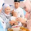 Mpok Alpa Aqiqah anak kembar Raffa Raffi