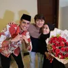 Aisar Khaled foto bareng Lesti dan Rizky Billar