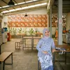 Aisha keem kebaya biru