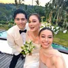 Yuki Kato di Nikahan Luna Maya