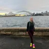 Acha lari di tengah cuaca dingin Sydney.