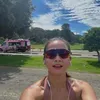 Selfie Acha kelelahan usai berolahraga.